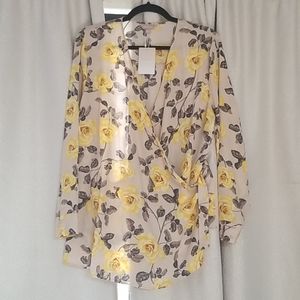 Anthology wrap blouse.